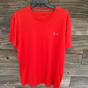 Under Armour Men's Red T-Shirt Size XL
